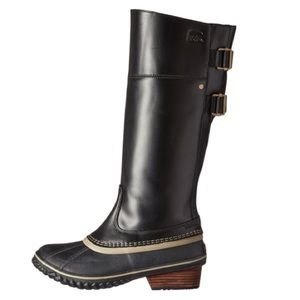 New Sorel Slimpack Riding Tall Boots in Black